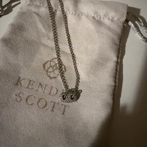 Kendra Scott Silver Pave necklace